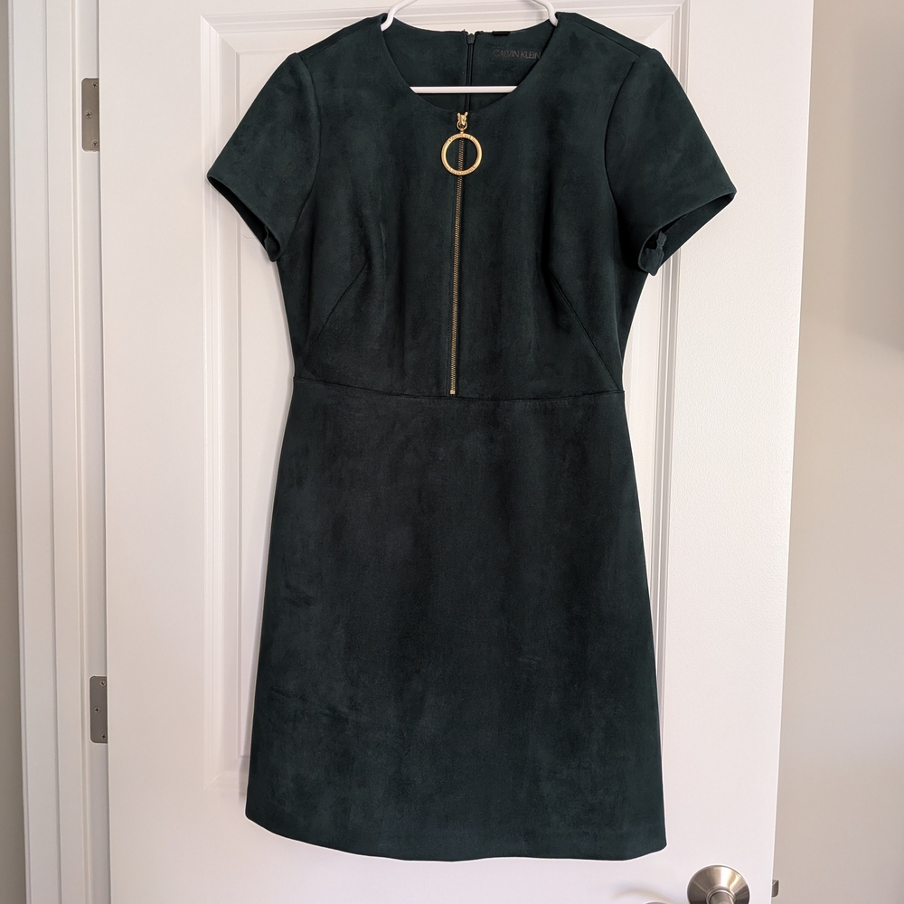 Calvin Klein Dark Green Mini Dress